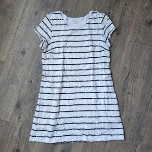 Maison Jules Lace Dress White & Blue {Large}